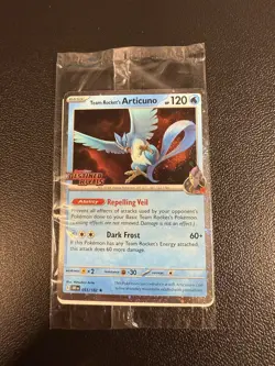 Team Rocket's Articuno 051/182 Pokemon Destined Rivals Stamped Promo SEALED! - Image 1