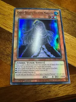 Ghost Belle & Haunted Mansion RA01-EN011 1st Edition Super Rare LP + BONUS - Image 1