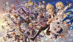 Genshin Impact TCG Playmat & Office Mousepad | Pokemon TCG | Yu-Gi-Oh | Magic - Image 1