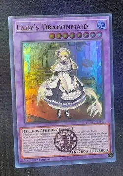 Lady's Dragonmaid *ULTRA RARE* BLMM - EN049 1st Edition NM - Image 1