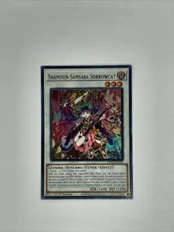 Yu Gi Oh Shamisen Samsara Sorrowcat (MP23-EN189) 1st edition (NM) - Image 1