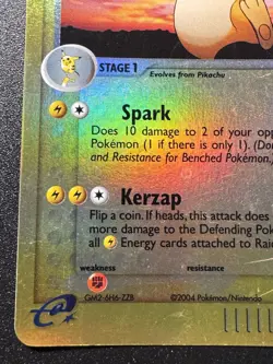 Raichu 13/95 EX Team Magma vs. Aqua Pokemon Card Reverse Holo Foil Rare HP - Image 5