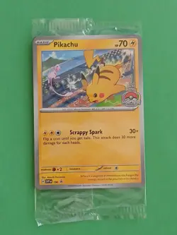 Pikachu Pokemon Scarlet & Violet Black Star SVP 190 Factory Sealed Promo Card - Image 1