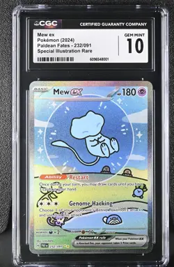 (PSA) CGC 10 Mew ex Paldean Fates SIR Full Alt Art Pokemon Card #232 Gem Mint - Image 1