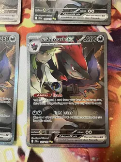 Pokemon N’s Zoroark Ex #185 SIR Lot/Journey Together- 4 Cards - Image 5