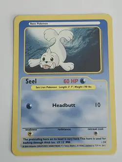 Seel Funskool Pokemon Card 2004 India Rare Trading Cards Pokemon - Image 1