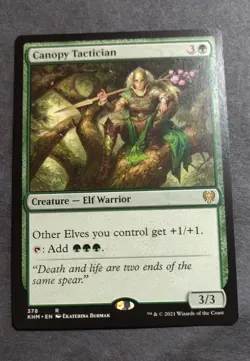 Canopy Tactician Kaldheim Regular Mtg Card Near Mint - Elf - Commander Legal - Image 1