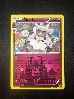 Diancie RC22/RC32 Holo XY Generations Radiant Collection Pokemon Card 2016 LP - Image 1