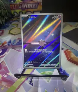 Pokemon TCG Cleffa Obsidian Flames Illustration Rare Card 202/197 (Near Mint) - Image 2