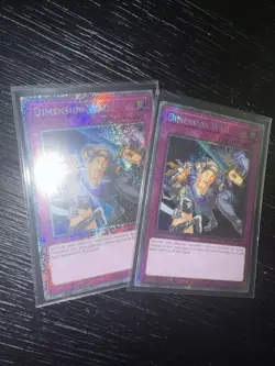 x2 Dimension Wall Platinum RA04-EN127 Secret Rare Quarter Century Stampede - Image 2