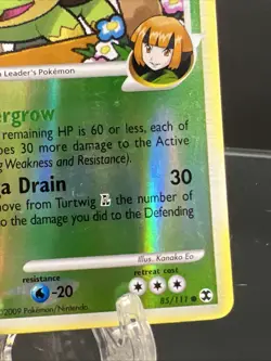 Pokemon TGC 2009 Platinum Rising Rivals Turtwig GL 85/111 Reverse Holo Card - Image 4