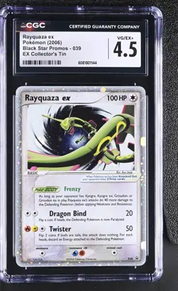 CGC 4.5 Rayquaza ex 2006 Black Star Promos 039 Holo Pokemon Card - Image 1