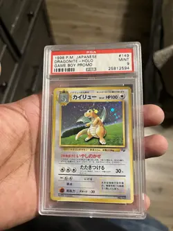 Game Boy Dragonite Holo Card No 149 Promo Japanese PSA 9 - Image 1