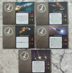 X-Wing Miniatures Upgrade Cards Star Wars (Second Edition 2.0) lot of 5 - Image 1