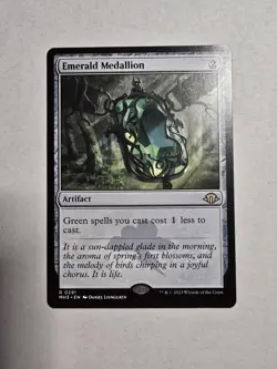 Emerald Medallion Modern Horizons 3 Regular Magic The Gathering - Image 1