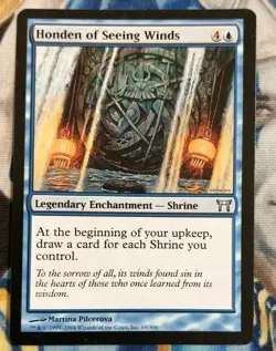 Honden of Seeing Winds MTG Champions of Kamigawa Uncommon Slightly Played x1 SC2 - Image 2