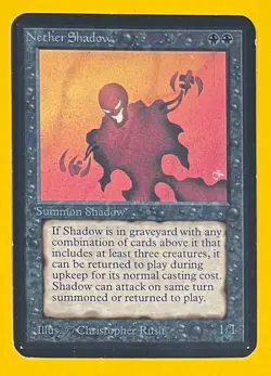 MTG NETHER SHADOW Alpha (OldManMTG 012-381) - Image 1