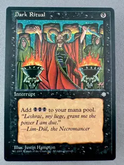Dark Ritual Ice Age-MTG-Light played/Unplayed NM-Vintage Magic the Gathering - Image 1
