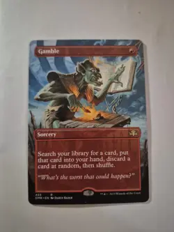 Gamble (Borderless) Dominaria Remastered Regular - Image 1