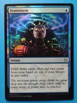 MTG 1x FOIL Brainstorm NM Eternal Masters Magic - Image 1