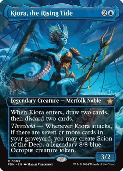 MTG Kiora, the Rising Tide #309 - Foundations FDN Near Mint Magic the Gathering - Image 1