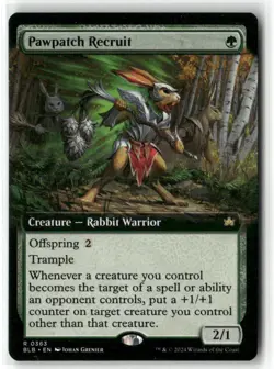 Pawpatch Recruit (Extended Art) Bloomburrow Regular - Image 1