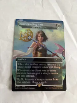 Yuna's Sending Staff - Staff of the Storyteller (Rainbow Foil) Secret Lair - Image 1