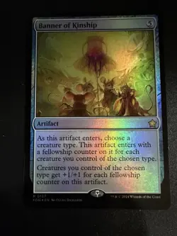 MTG Magic The Gathering Banner of Kinship Foundations Foil NM FDN 127 - Image 1