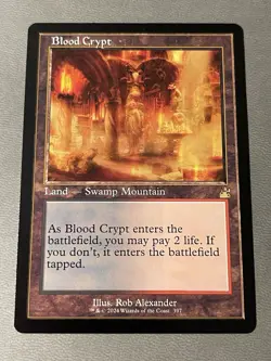 MTG Blood Crypt - Retro Frame NM-Mint Ravnica Remastered - Image 1