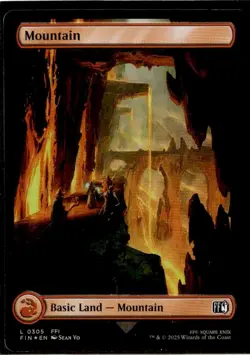 Mountain (305) - Full Art FOIL - MtG Final Fantasy - NM - Image 1
