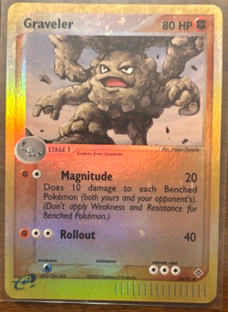 Graveler 30/97 Dragon Reverse Holo MP Pokemon TCG Free Shipping - Image 1