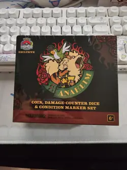 Pokemon Worlds 2025 Anaheim Exclusive Arcanine Coin Damage Counter Set - Image 1