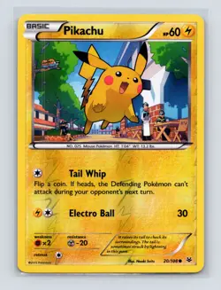 Pokemon TCG Pikachu 20/108 XY - Roaring Skies Reverse Holo MP - Image 1