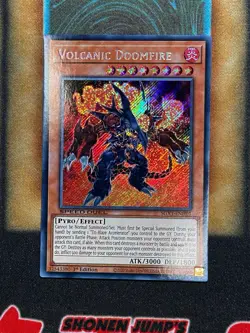 Yugioh Volcanic Doomfire SGX1-ENH01 Speed Duel Secret Rare 1st Ed NM - Image 1