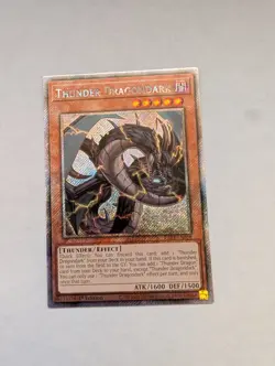 Yu-Gi-Oh! Thunder Dragondark RA03-EN018 Platinum Secret Rare 1st Edition NM - Image 1