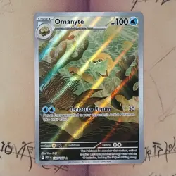 Omanyte 180/165 Scarlet & Violet 151 Holo NM Pokemon Card English - Image 1