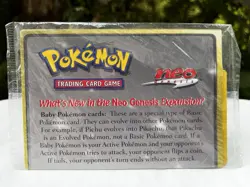 Sealed Pokemon Neo Genesis WOTC #29 Marill Black Star Promo Card 2000 Vintage - Image 1