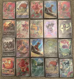 Pokemon Black Bolt White Flare Lot Of 20 Illustration Rare Cards NM/M - Image 1