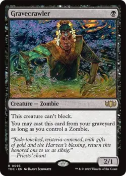 ~ Gravecrawler ~ NM ~ Commander: Tarkir: Dragonstorm ~ MTG ~ - Image 1