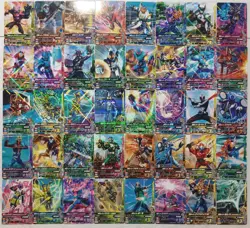 Lot of 40 Japanese Kamen Rider Battle: Ganbarizing Rare Card Set - Image 1