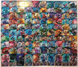 Lot of 100 Japanese Kamen Rider Battle: GANBA LEGENDS Normal & Rare Card Set - Image 1