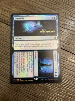 Magic The Gathering Commit/Memory Pre-release Promo #211 VLP - Image 1