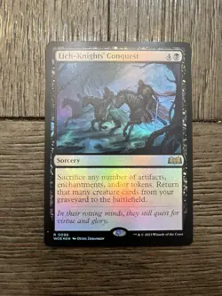 Magic The Gathering Lich-Knight’s Conquest Foil Wilds Of Eldraine #96 NM/M - Image 1