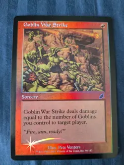 Goblin War Strike FOIL - Scourge -MTG - Magic the Gathering - Image 1