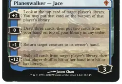 Jace, the Mind Sculptor 31/145 Worldwake 2010 (WWK) Lightly Played LP MTG Magic - Image 4