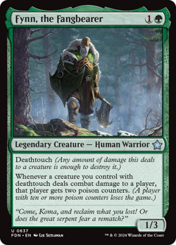 ALL FOIL Fynn, the Fangbearer MTG EDH Commander Deck - Tribal Deathtouch - Image 3