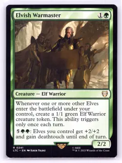 MTG NM Elvish Warmaster 241 R Commander: The Lord of the Rings - Image 1