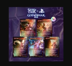MTG Secret Lair x God of War: Greek FOIL Edition - Playstation Drop PRESALE - Image 1