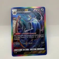 Lunala EX Pokemon TCG Pocket Illustration Rare Textured Holo Custom - Image 1