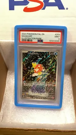 2023 POKEMON PAL EN-PALDEA EVOLVED ILLUSTRATION RARE #203 MAGIKARP PSA 9 NEW - Image 1